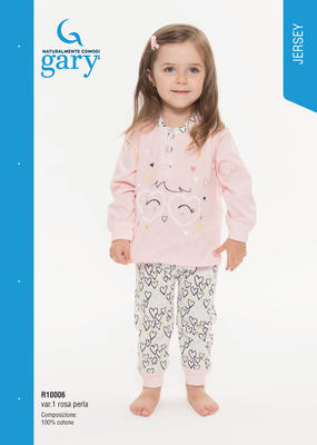 BABY MÄDCHEN PYJAMAS L/S R10006 Tellini S.R.L. Großhandelskleidung